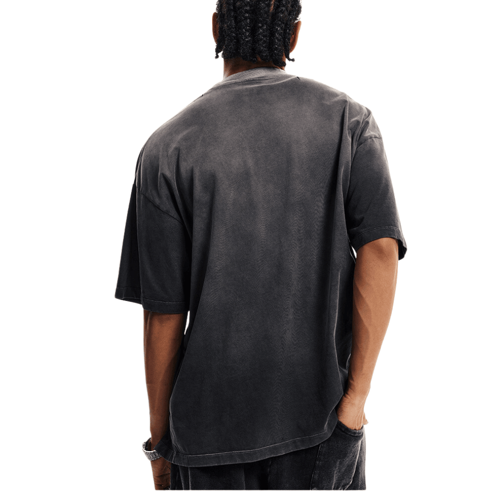 Custom High Quality Men's T-Shirts Streetwear Oversized Heavyweight Cotton Print Logo Washed t shirt