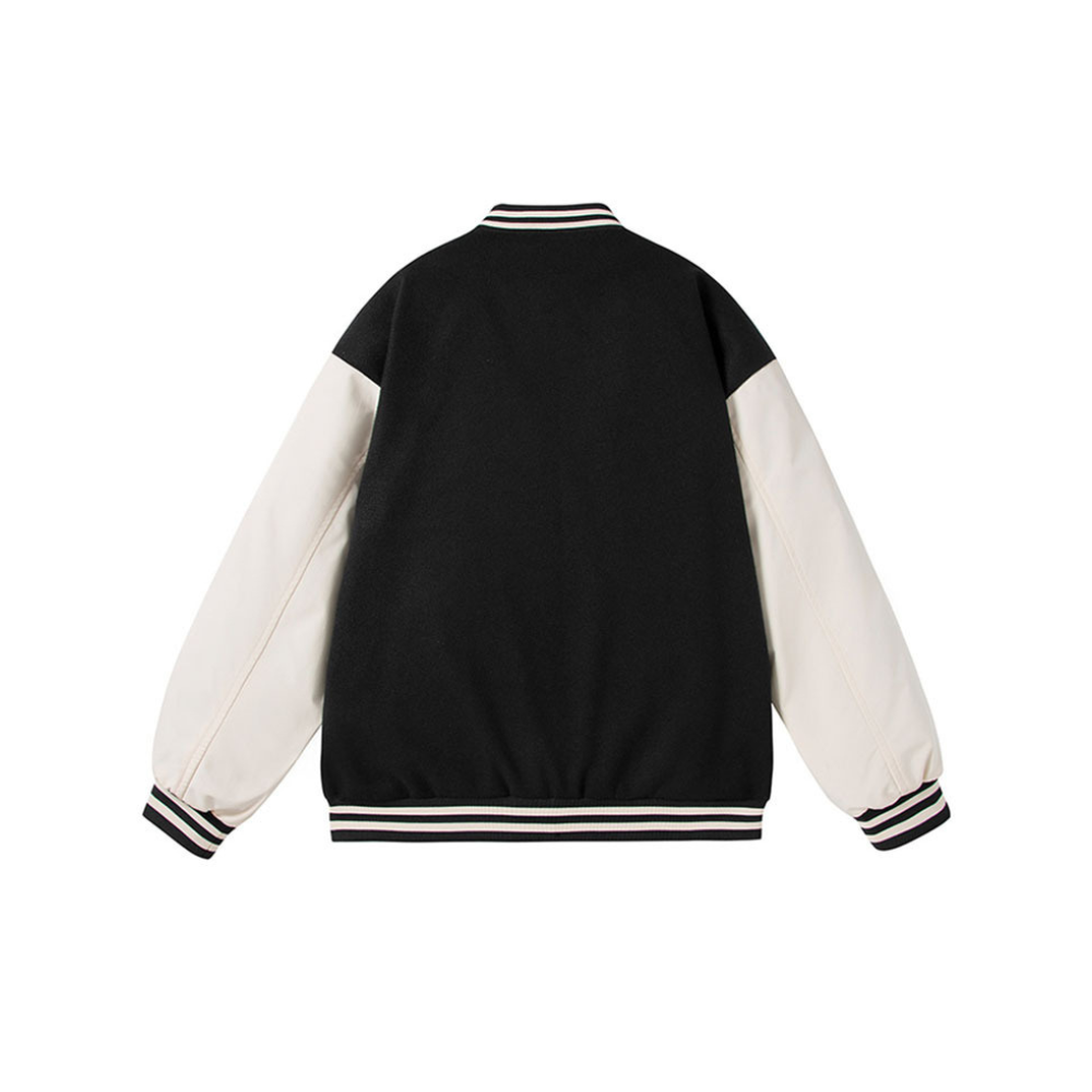 Varsity Jacket OEM Custom Design Embroidery Baseball Letterman Jackets Men Varsity PU Leather Jacket