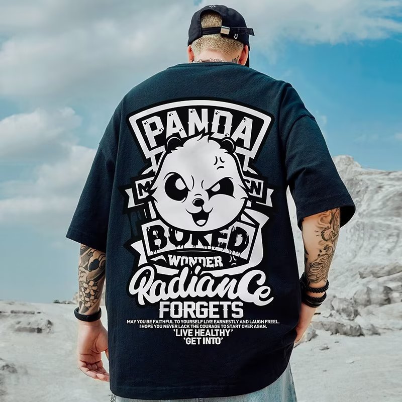 Custom Men’s Graphic Tees Digital Print T-Shirts Streetwear High Weight Cotton T-Shirts