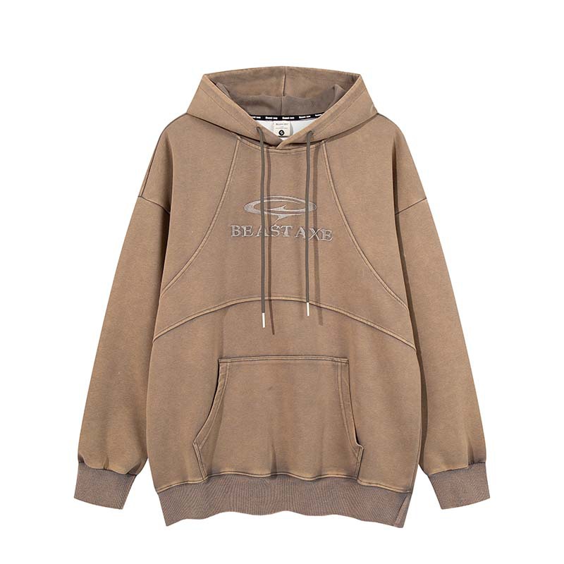 French Terry Acid Wash Hoodie 