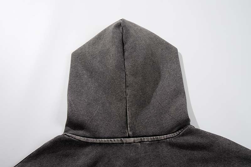 French Terry Acid Wash Hoodie 