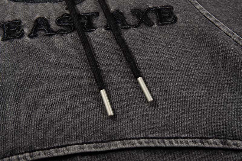 French Terry Acid Wash Hoodie 
