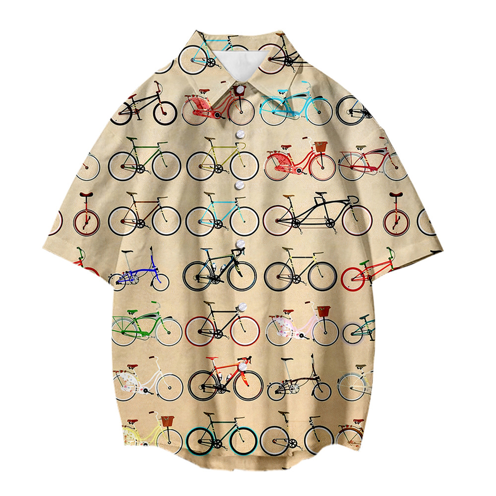Beach Shirt Men Sublimation Print Recycled Polyester 