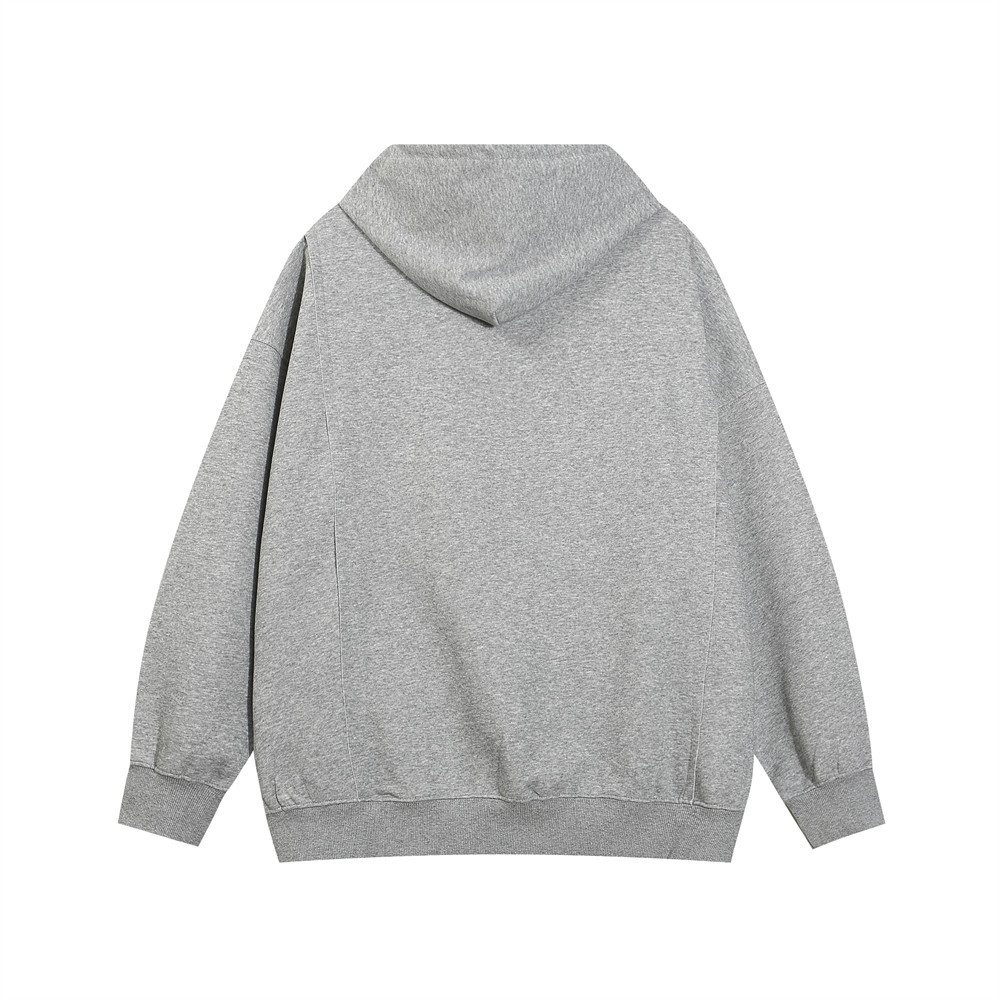 Raw Edge Patch Splice Hoodie