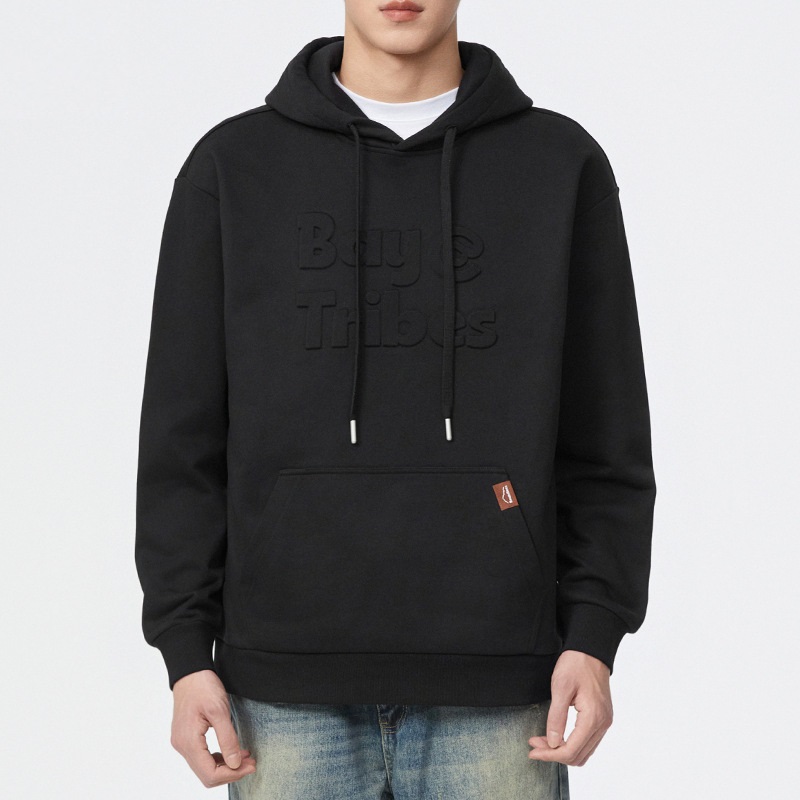 Embossed 3D Mens Hoodie 