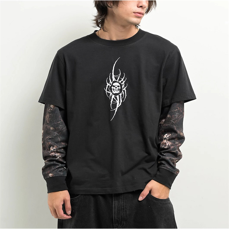 Double Layer Long Sleeve T Shirt