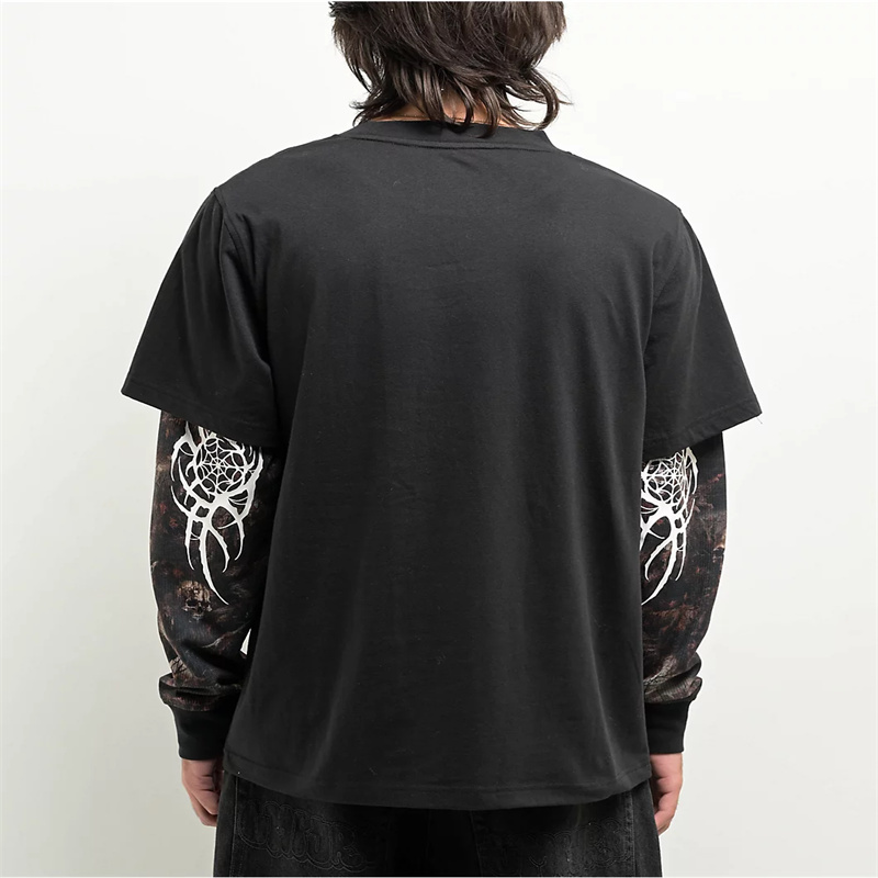 Double Layer Long Sleeve T Shirt