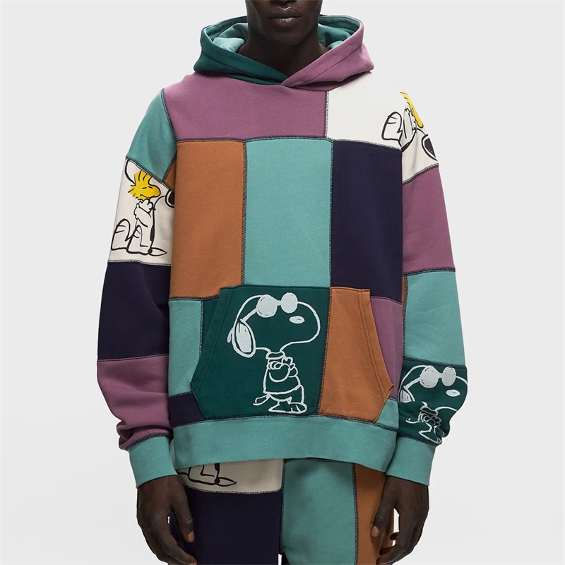 Patchwork Mens Hoodie
