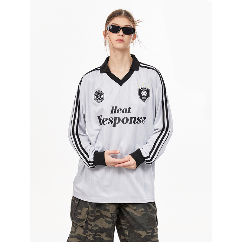 Jersey Polo Shirt Long Sleeve Unisex