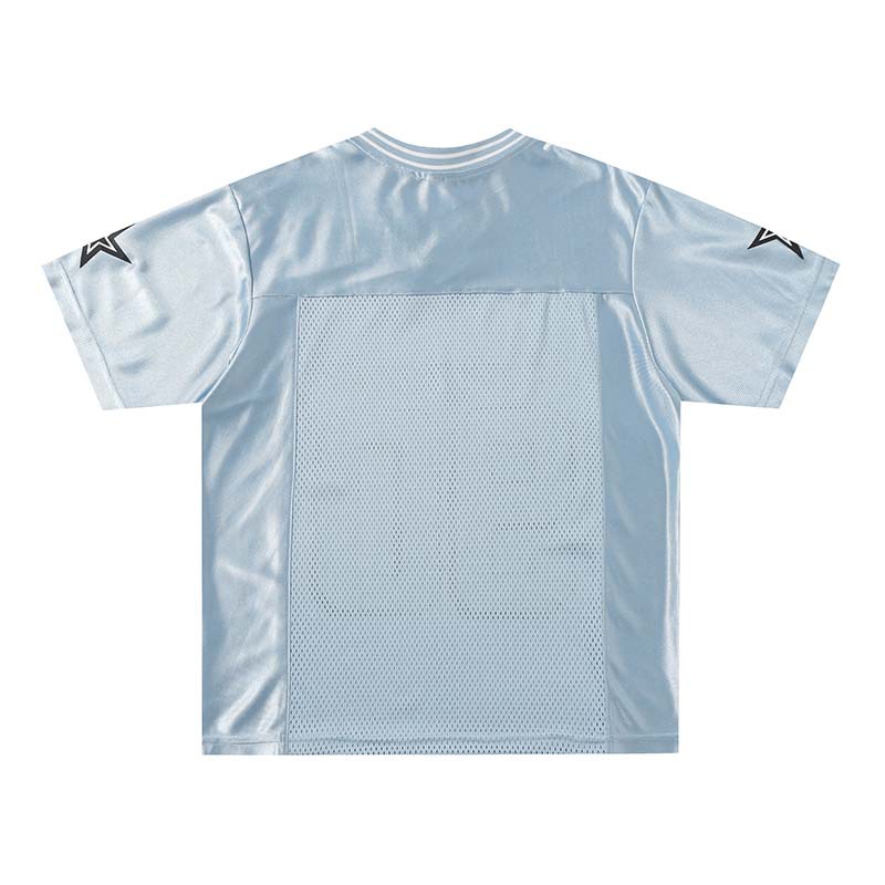Wholesale V Neck Jersey Custom Logo High Quality  Mesh T Shirt