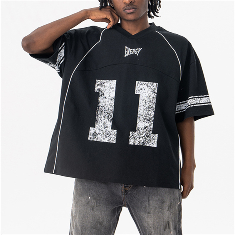 Snowflake Crack Distressed Jersey T-Shirt 