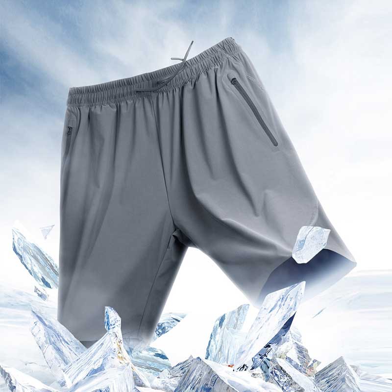 Quick-Dry Ice Feel Men's Cooling Shorts